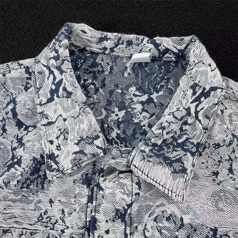 Floral Denim Embroidered Jacket