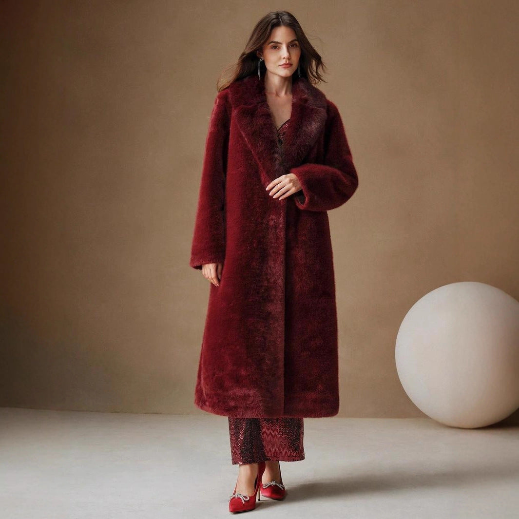 Elegant Faux Fur Coat
