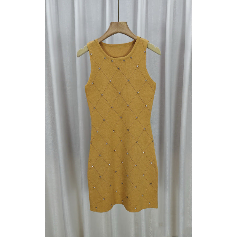 Skirt Beaded Slimming Dress