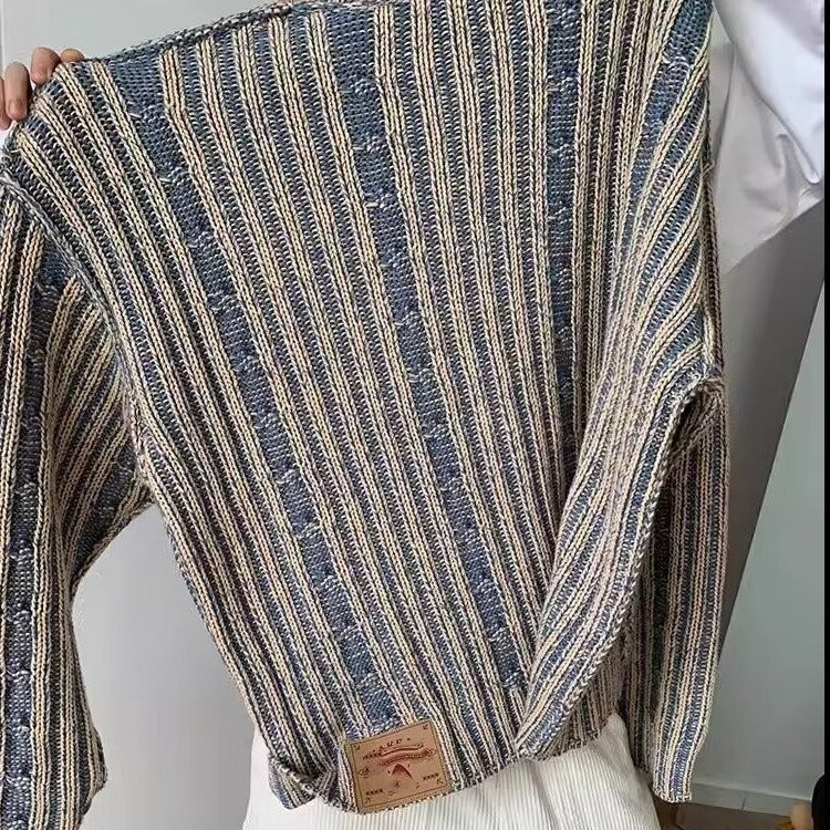 Stripe Casual Round Neck sweater