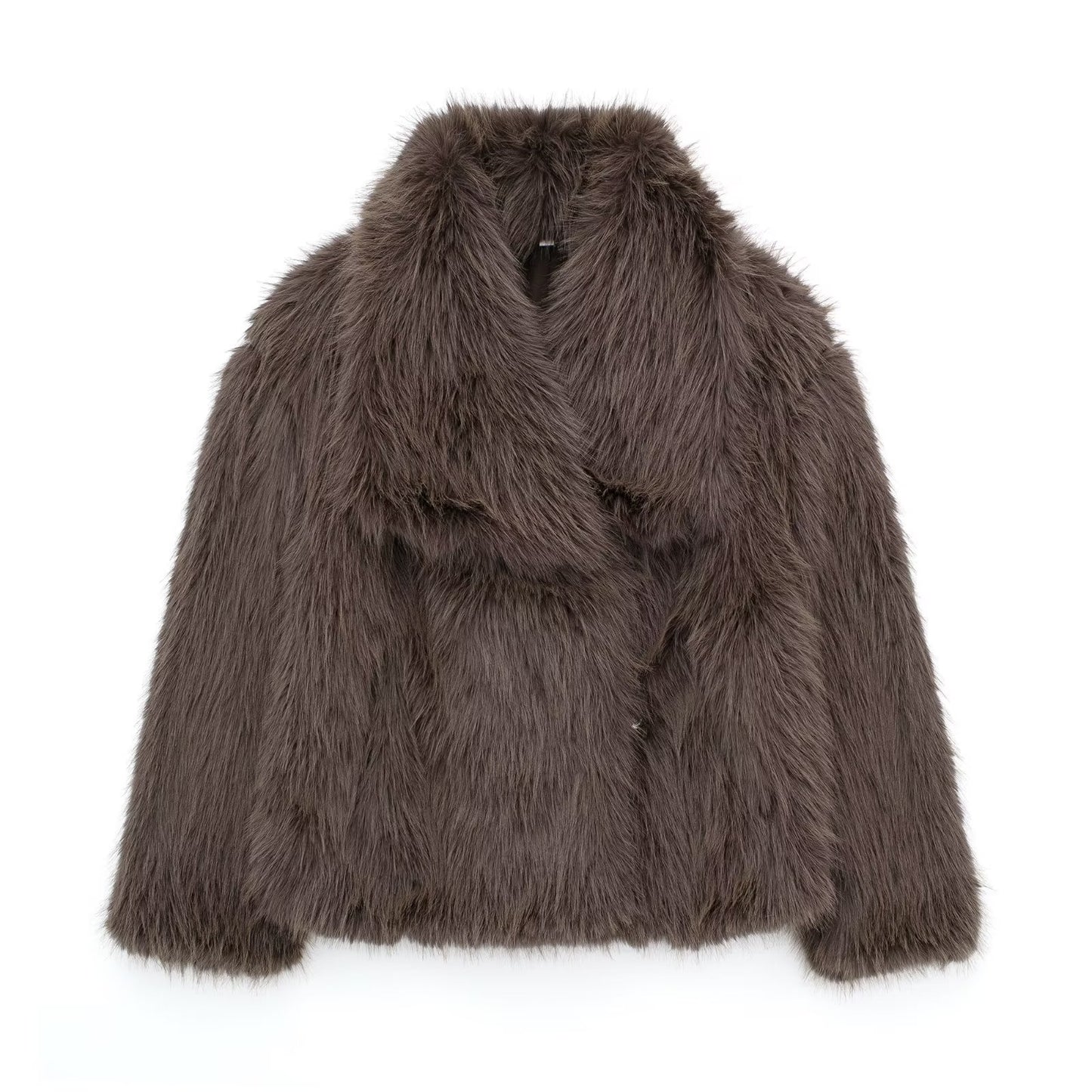 Plush Warm Thicken Fluffy Lapel