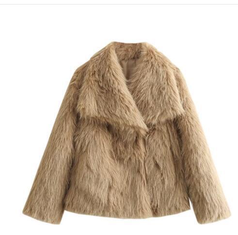 Plush Warm Thicken Fluffy Lapel