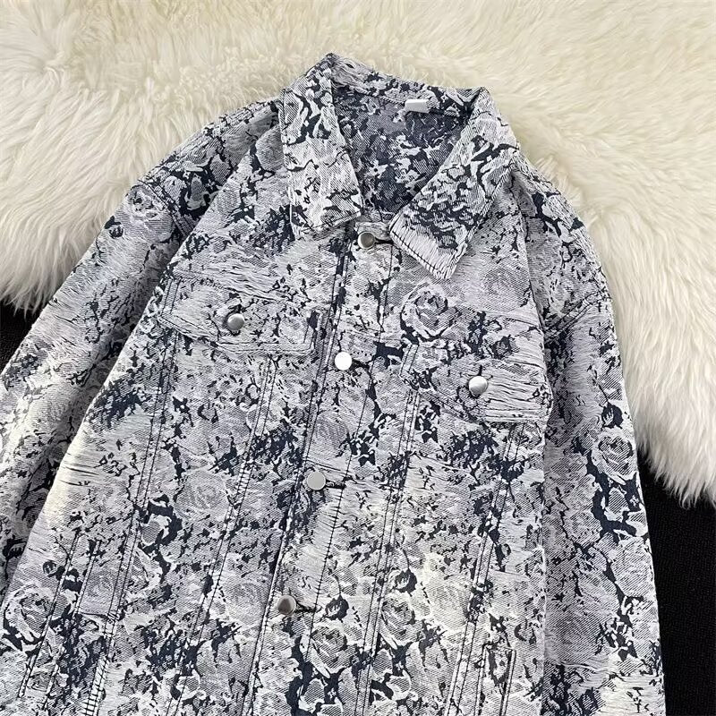 Floral Denim Embroidered Jacket