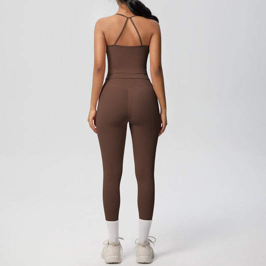 Back Tight Exercise Yoga  Suit