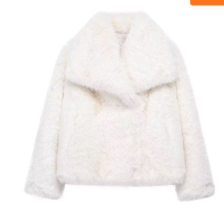 Plush Warm Thicken Fluffy Lapel