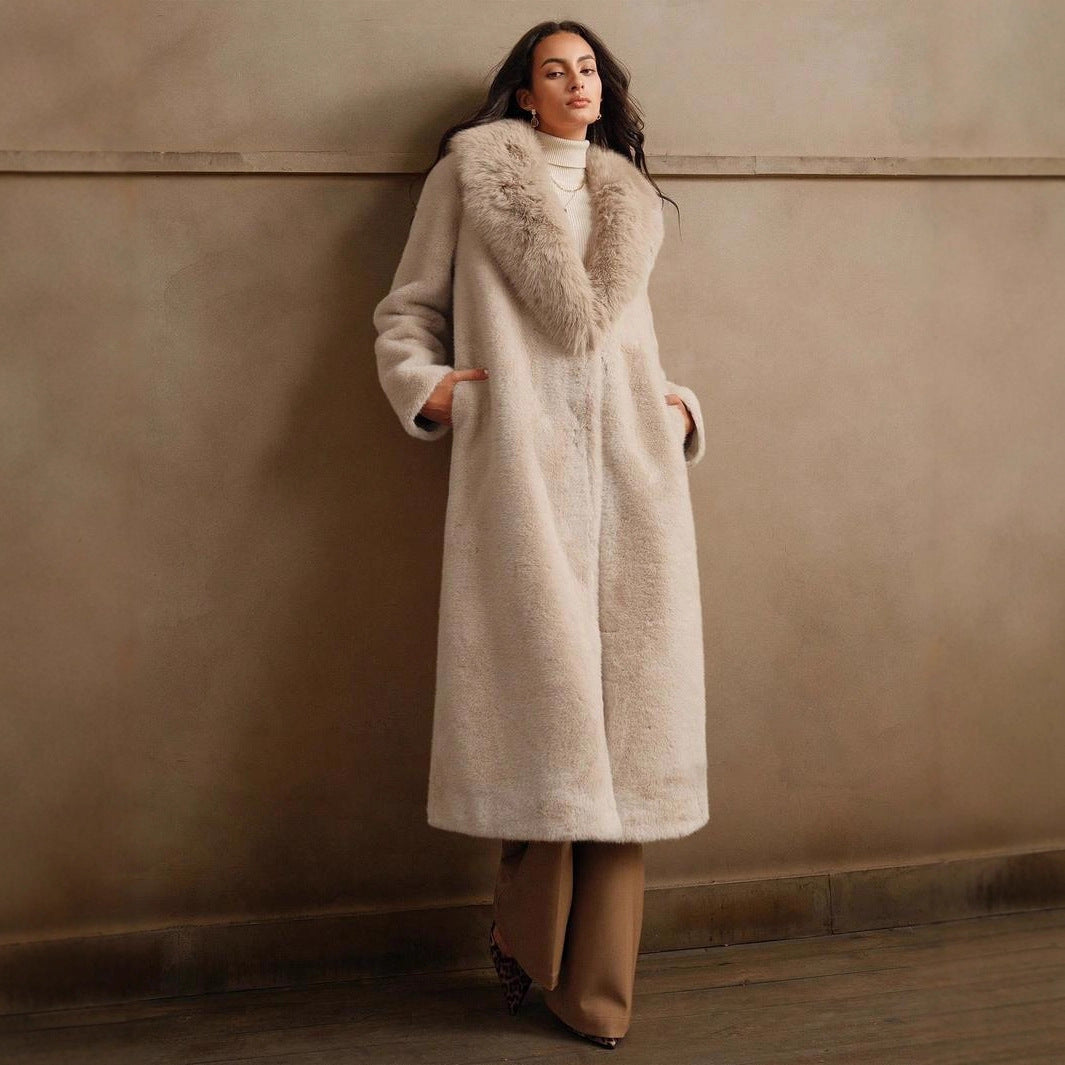 Elegant Faux Fur Coat
