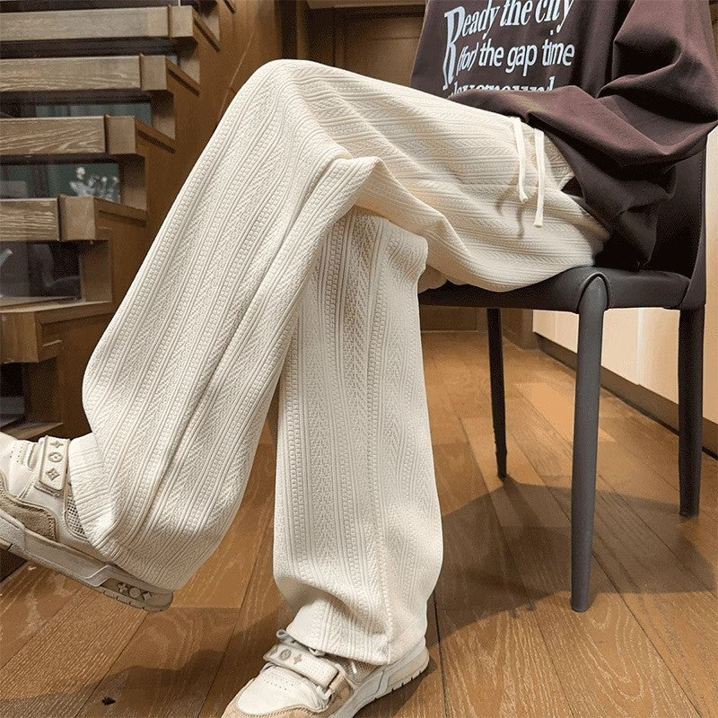 Wheat Retro Drape Wide Leg