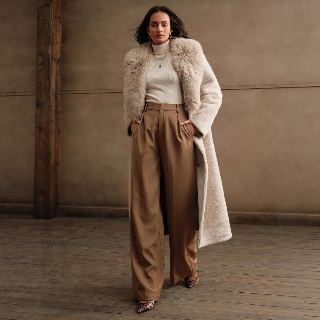 Elegant Faux Fur Coat