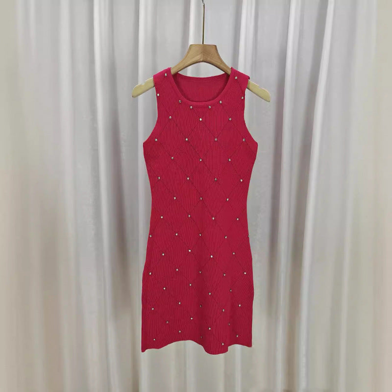 Skirt Beaded Slimming Dress