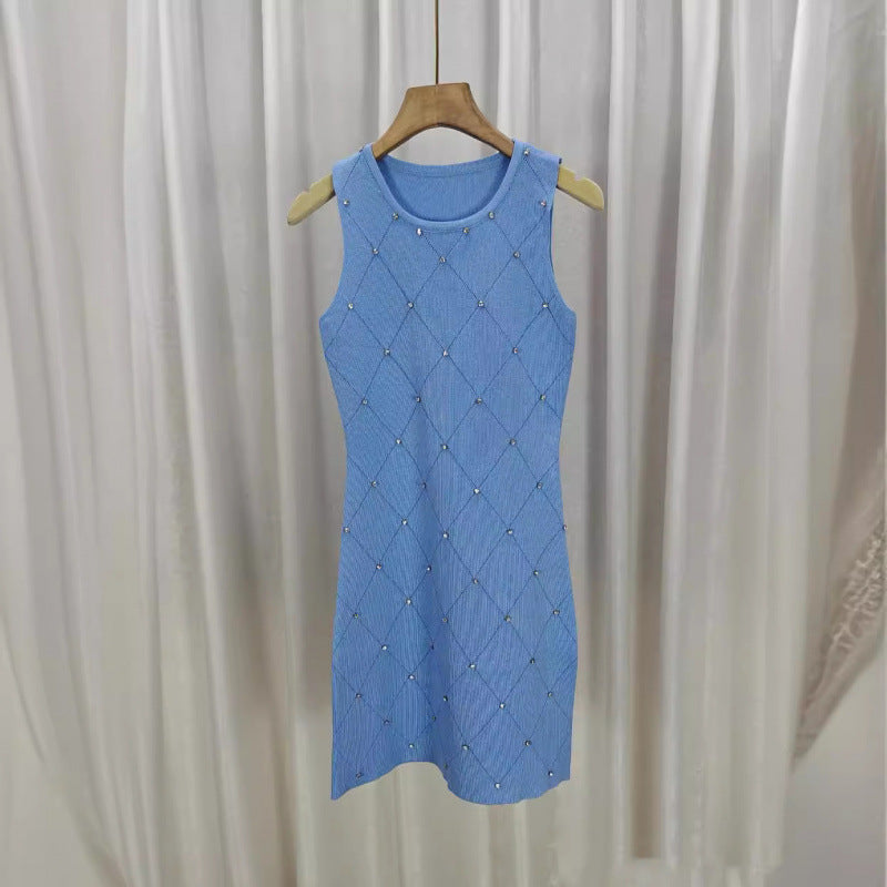 Skirt Beaded Slimming Dress