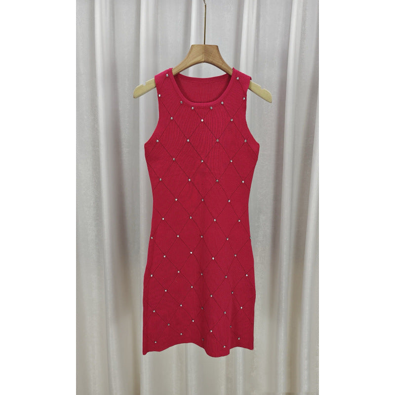 Skirt Beaded Slimming Dress