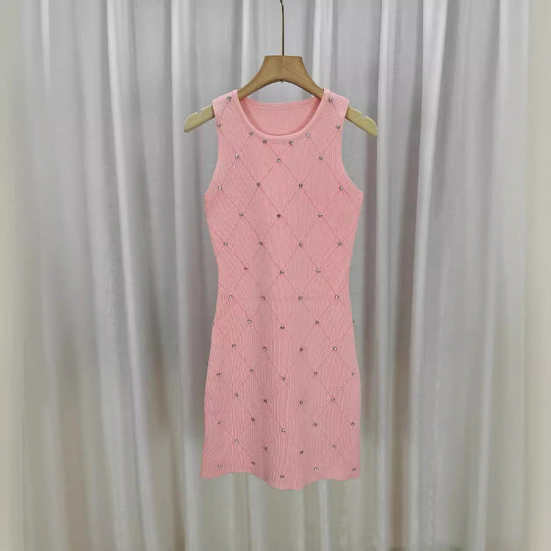 Skirt Beaded Slimming Dress