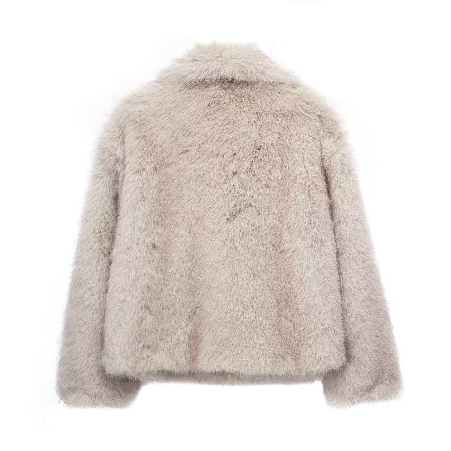 Plush Warm Thicken Fluffy Lapel