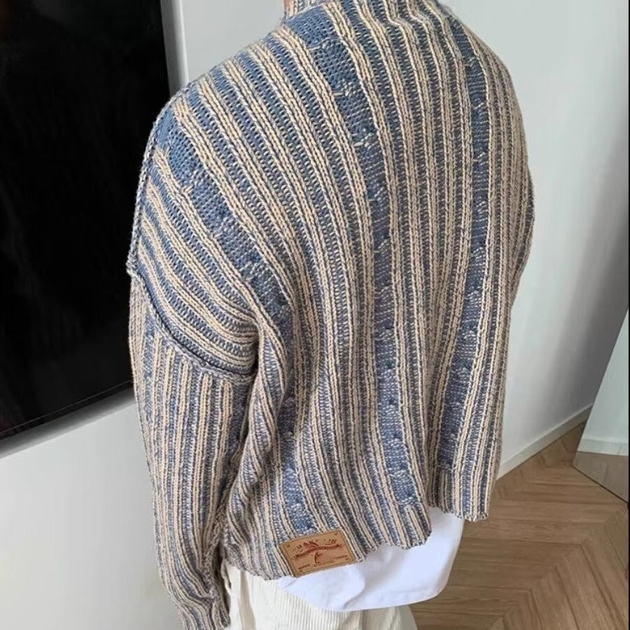 Stripe Casual Round Neck sweater