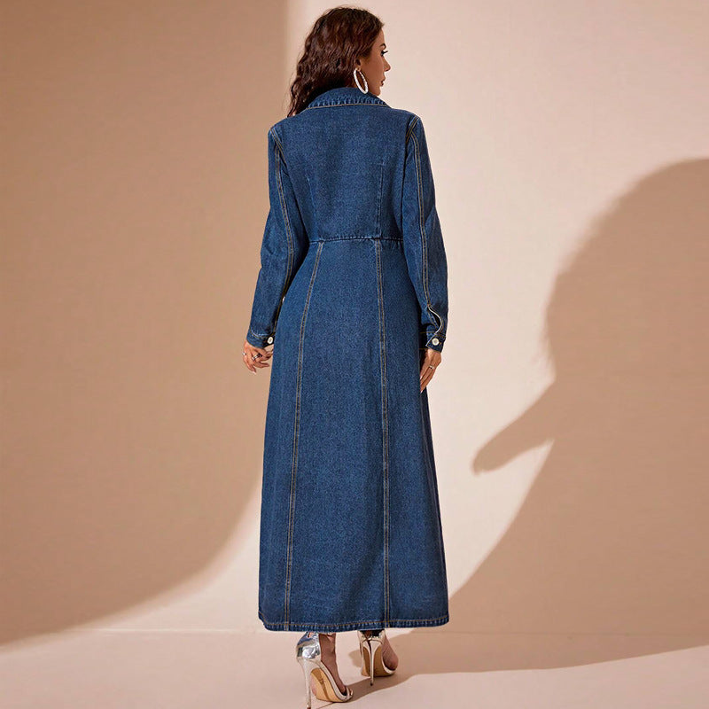 Denim Cardigan Jacket Dress