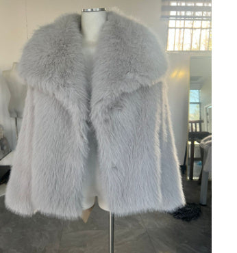 Plush Warm Thicken Fluffy Lapel